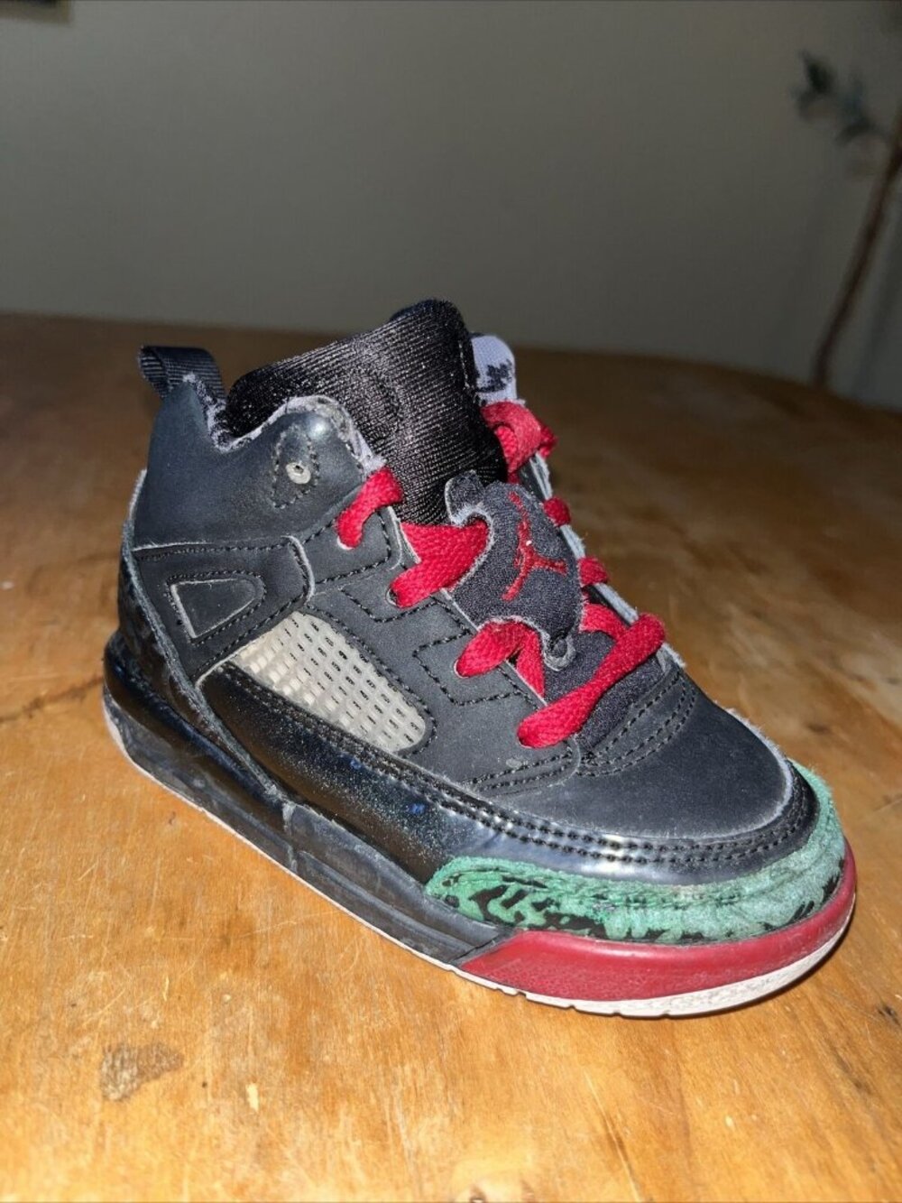 Nike Jordan Spizike Baby Toddler 7C Black/Varsity Red